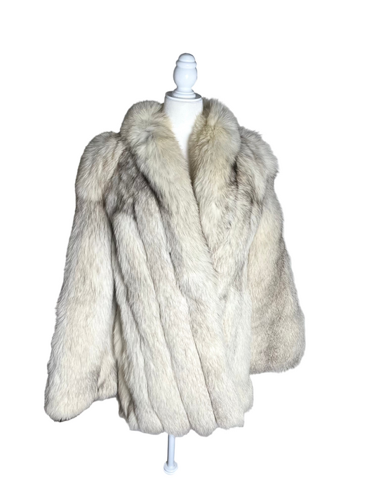 white lines| 80s SAGA fur | size M