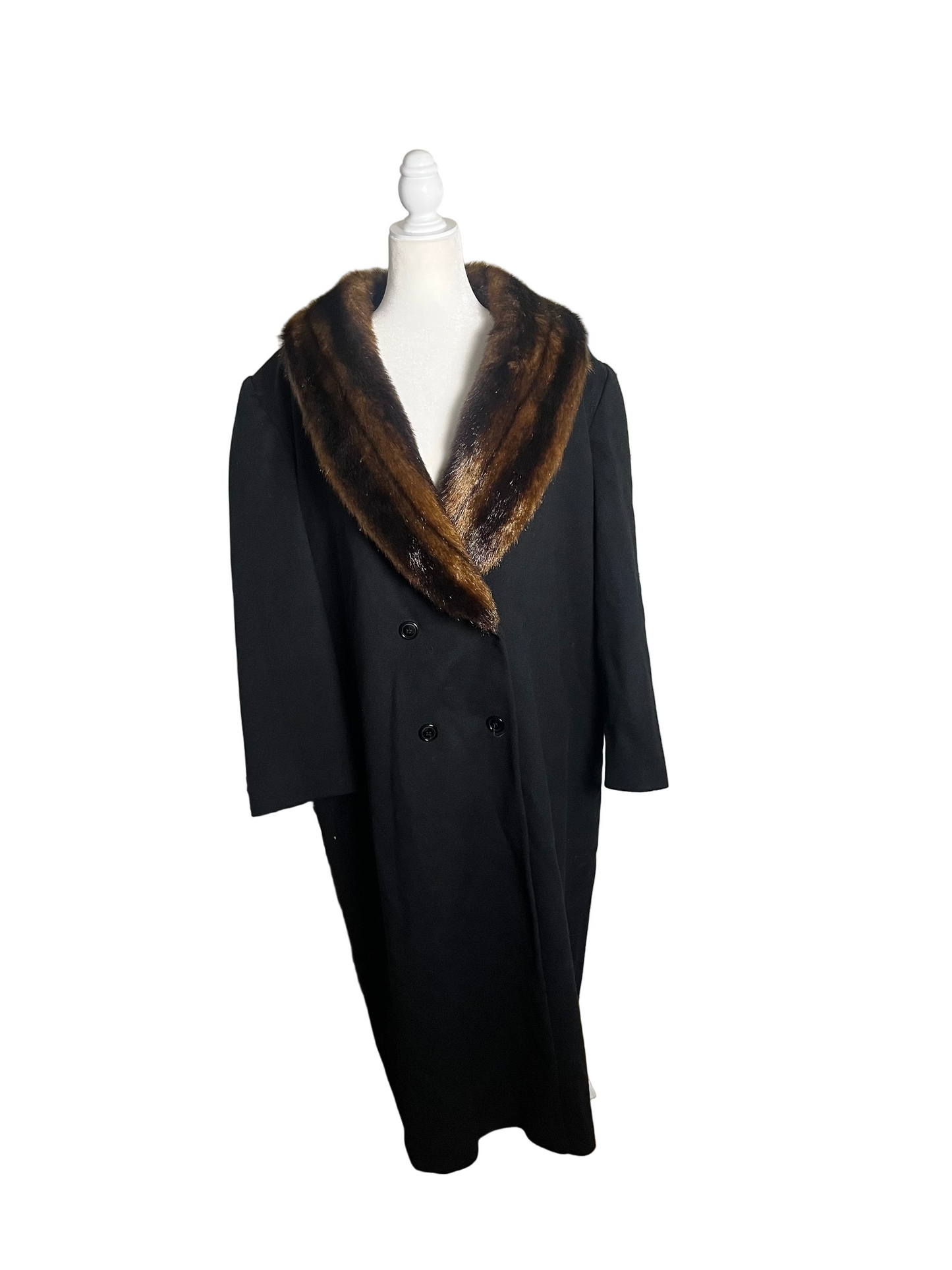 wool double breasted coat | size XL- 1x