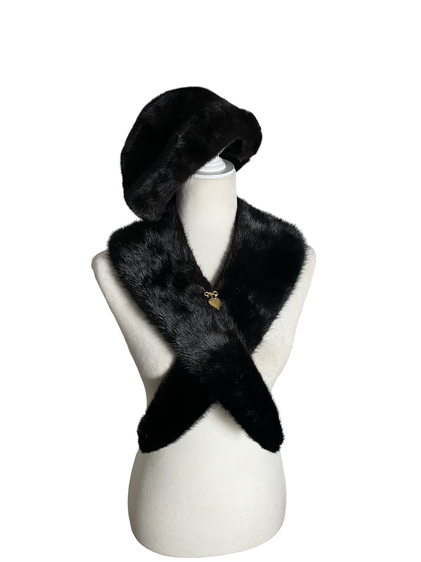 fur hat & scarf set