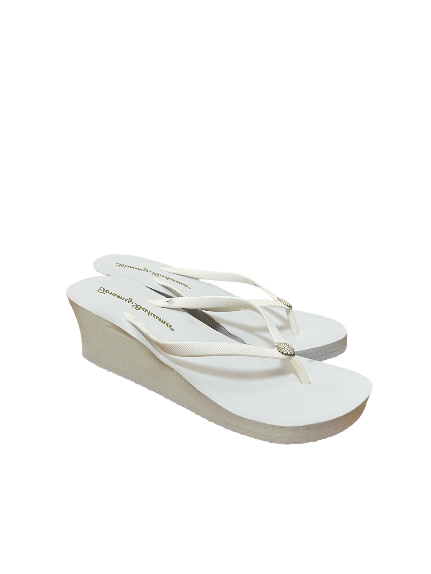 00s tommy bahama | honeymoon seashell wedges| US 9