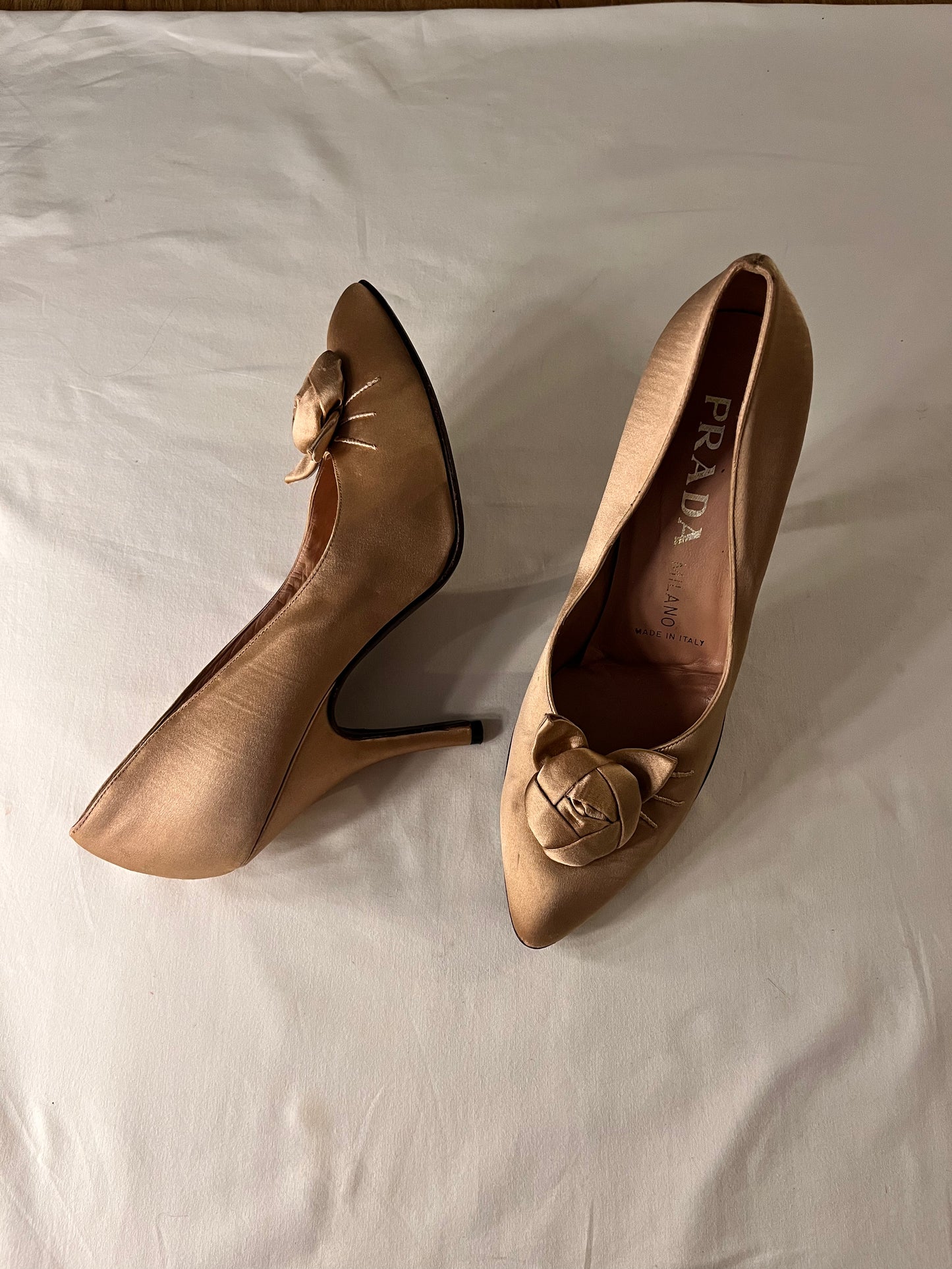 Prada iced caramel latte heel , US 8.5