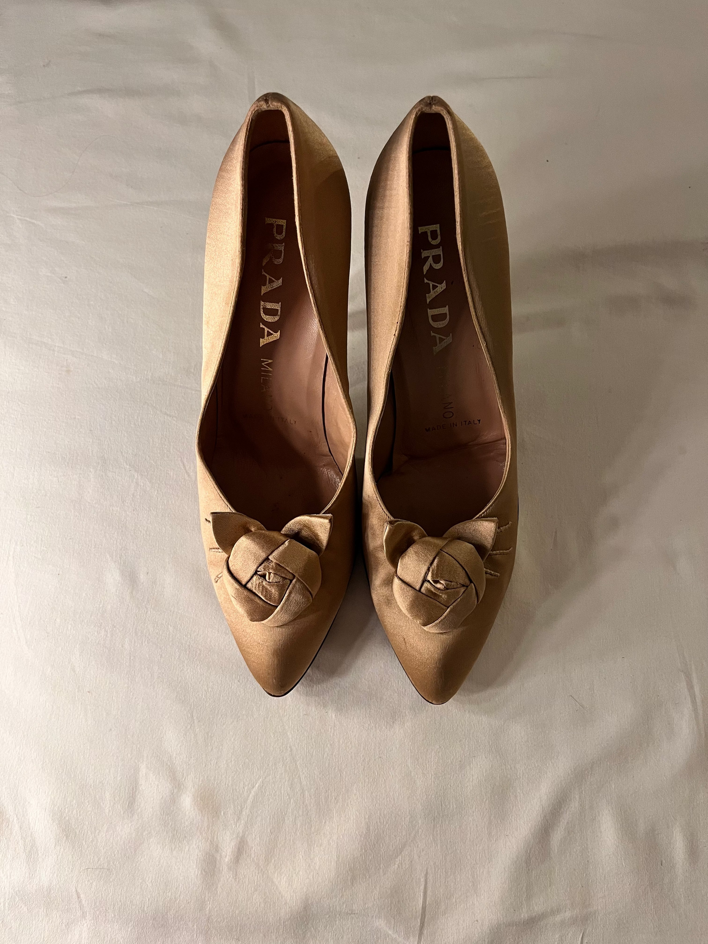 Prada iced caramel latte heel , US 8.5